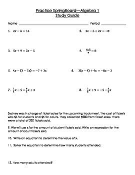 algebra 1 test study guide unit 5 cobb|cobb county maths program.